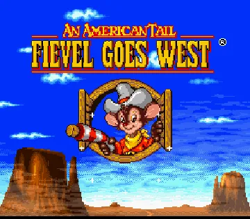 American Tail, An - Fievel Goes West (USA) screen shot title